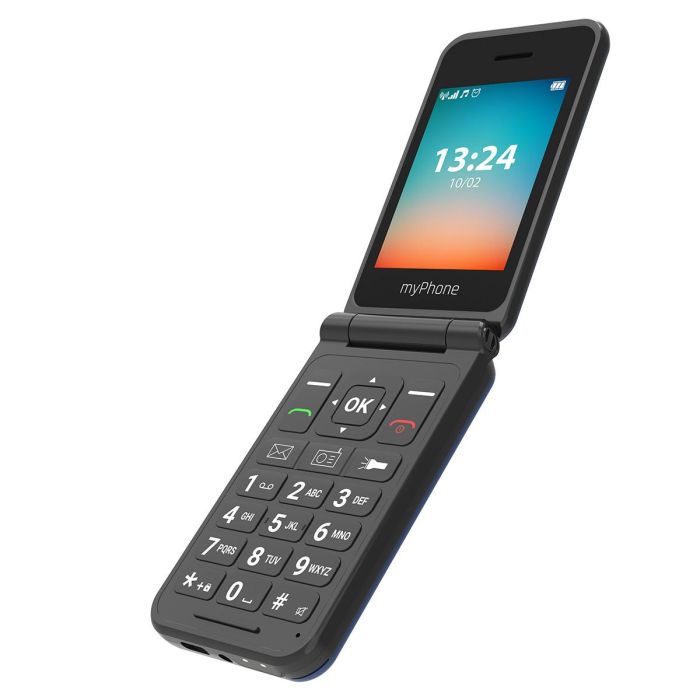 Myphone Flip LTE Teléfono Móvil Plegable 2.8" Pantalla, 4G VoLTE, Dual SIM, Botón SOS, Batería 1000mAh 3