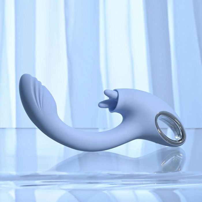 Vibrador Doble Estimulación Evolved Playboy Azul 21 Vibrador Doble Estimulación Evolved Playboy Azul 21