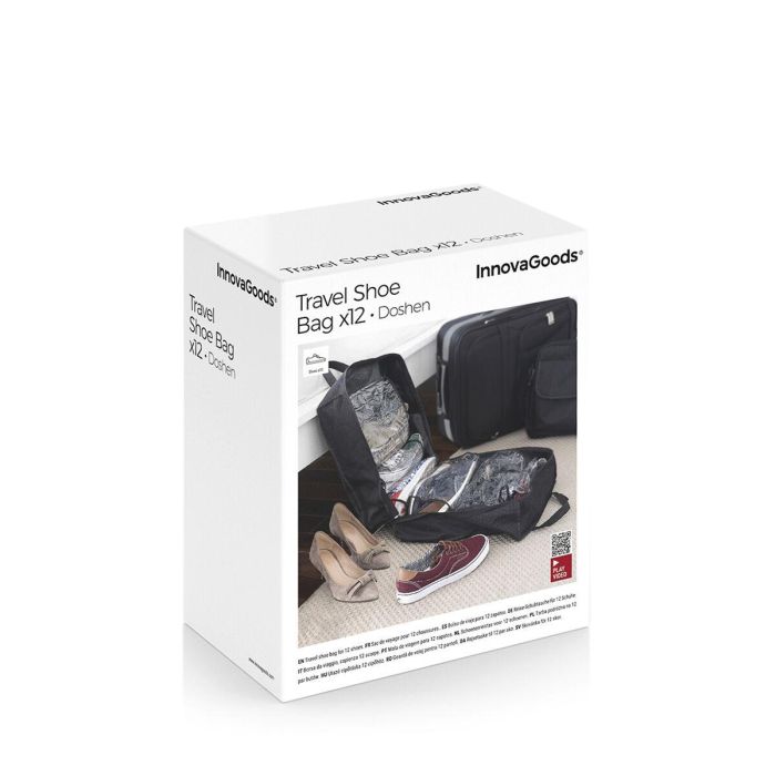 Bolso de Viaje para Calzado Doshen InnovaGoods 12 zapatos 1 Bolso de Viaje para Calzado Doshen InnovaGoods 12 zapatos 1