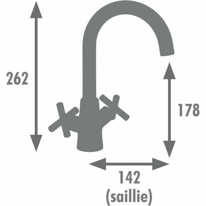 Grifo Monomando Edouard Rousseau Negro 1 Grifo Monomando Edouard Rousseau Negro 1