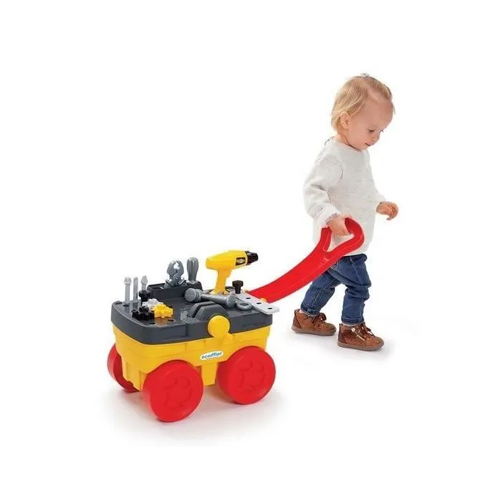 Ecoiffier Carro Mecánico con Herramientas y Base de Juego para Niños a partir de 18 Meses 2