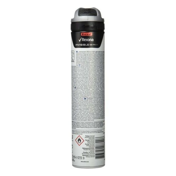 Rexona Men invisible desodorante anti-manchas sin alcohol ice fresh 200 ml vaporizador 1 Rexona Men invisible desodorante anti-manchas sin alcohol ice fresh 200 ml vaporizador 1