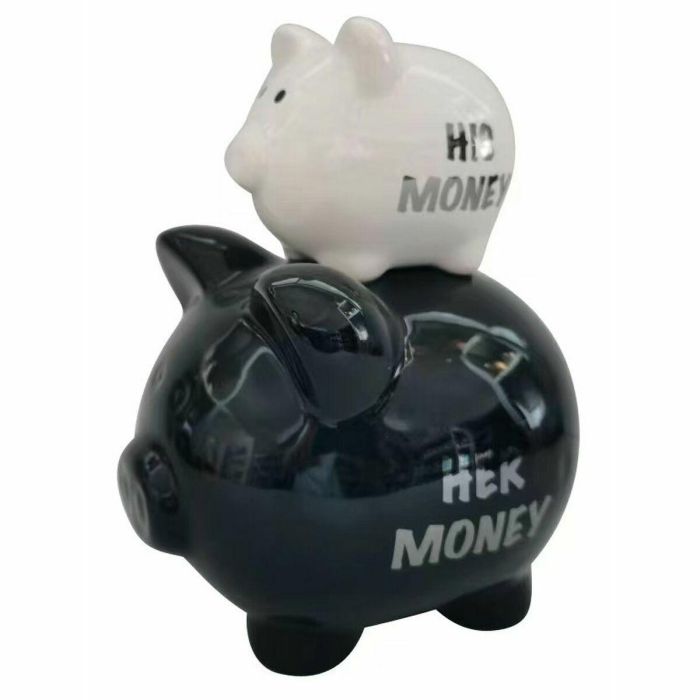 Hucha Kids DKD Home Decor Negro Blanco 13 x 21 x 15 cm 3 Hucha Kids DKD Home Decor Negro Blanco 13 x 21 x 15 cm 3