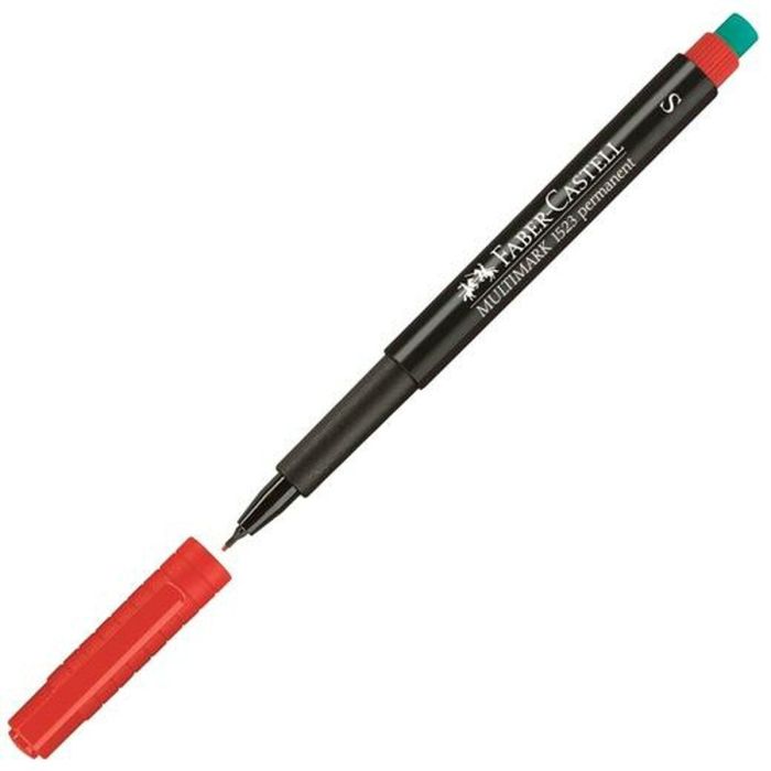 Rotulador permanente Faber-Castell Multimark 1523 M Rojo (10 Unidades) 1