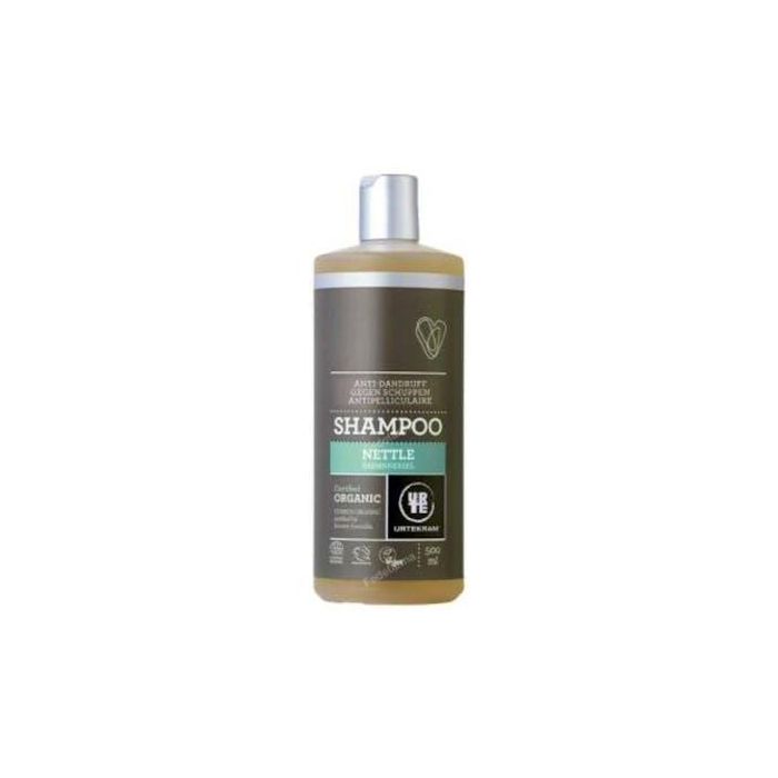Urtekram Champú de Ortiga Anticaspa 500ml, Eco Vegan Certificado Cosmos Organic para todo tipo de cabellos