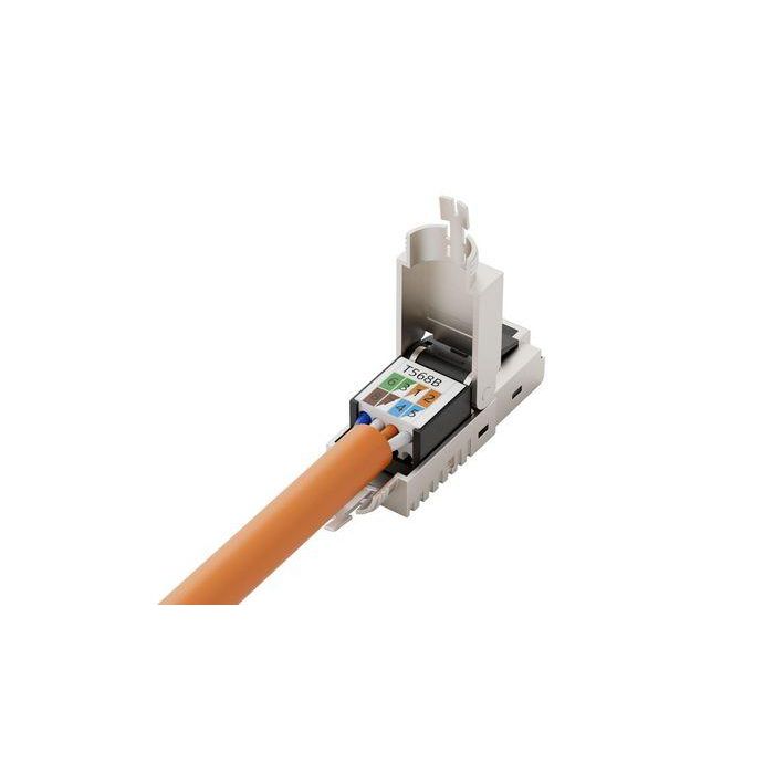 Lanview Conector RJ45 FTP Cat6a para cable AWG22-23 sólido/trenzado, apantallado/no apantallado - Montaje directo 3
