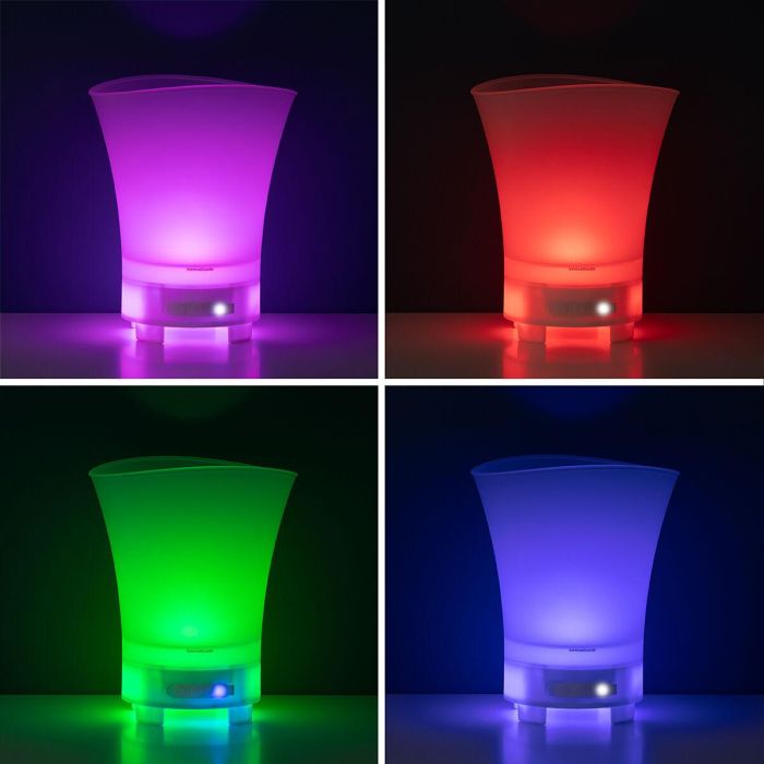 Cubitera LED con Altavoz Recargable Sonice InnovaGoods 9 Cubitera LED con Altavoz Recargable Sonice InnovaGoods 9