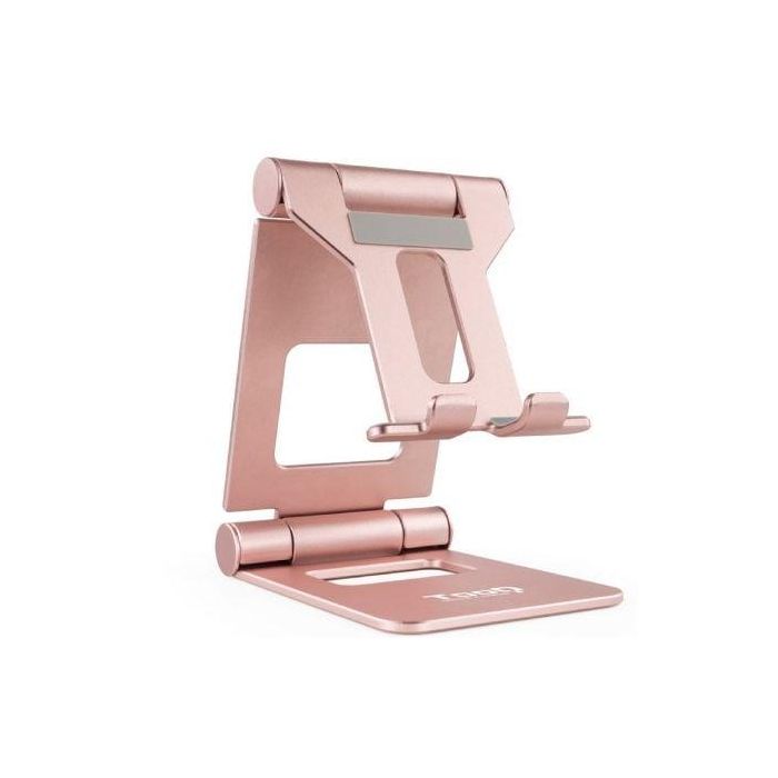 TooQ PH-KEOPS-OCASO Soporte de Sobremesa Ajustable para Teléfono y Tablet 10" de Aluminio Antideslizante Rosa Velvet TooQ PH-KEOPS-OCASO Soporte de Sobremesa Ajustable para Teléfono y Tablet 10" de Aluminio Antideslizante Rosa Velvet