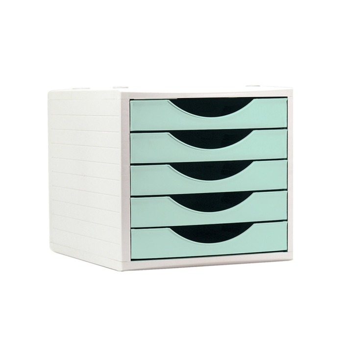 Archivo 2000 Fichero Cajones Sobremesa 5 Cajones Verde Pastel 270x340x260 mm 1 Archivo 2000 Fichero Cajones Sobremesa 5 Cajones Verde Pastel 270x340x260 mm 1