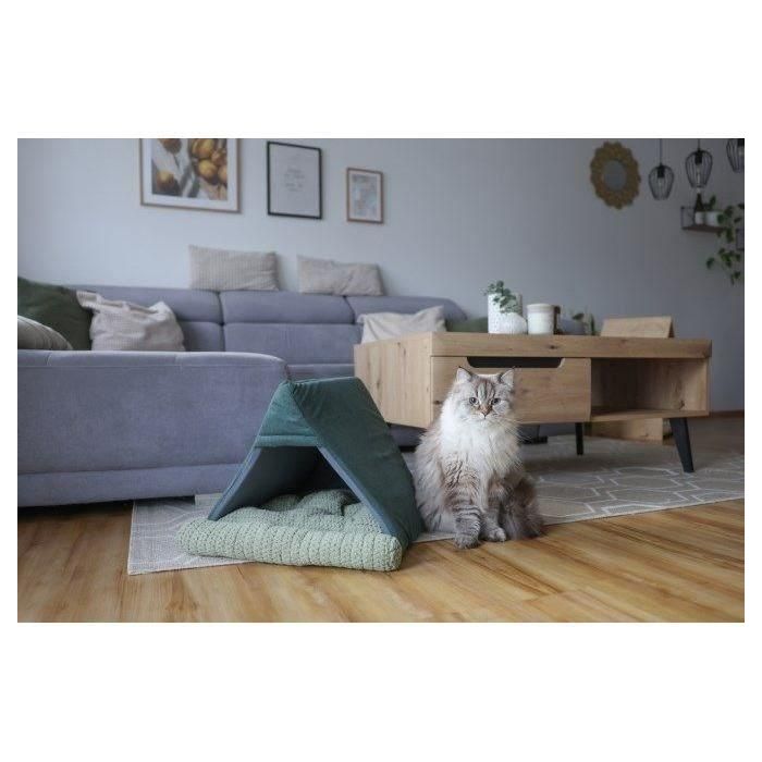 Cama para gatos - KERBL - ANNE - 45 x 40 x 34 cm - Verde 2