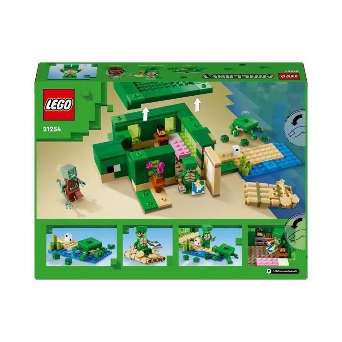 LEGO 21254 Minecraft Turtle Beach House, Juguete con Accesorios, Minifiguras de Personajes de Videojuegos 5 LEGO 21254 Minecraft Turtle Beach House, Juguete con Accesorios, Minifiguras de Personajes de Videojuegos 5