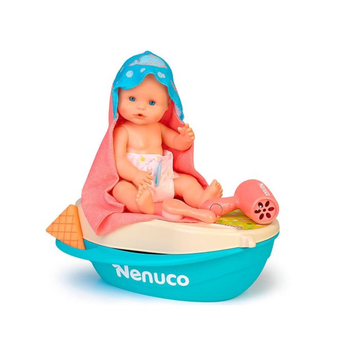 Nenuco Muñeco Baño de Espuma 35 cm con bañera de espuma real, cambiador y efecto mágico en el pelo para 3-6 años 1 Nenuco Muñeco Baño de Espuma 35 cm con bañera de espuma real, cambiador y efecto mágico en el pelo para 3-6 años 1
