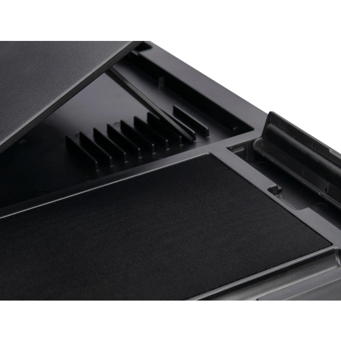 Q-connect Soporte Portátil Multifuncional Ajustable Hasta 17 Pulgadas, Soporte Movil y Ratón, 7 Ángulos, Negro 6