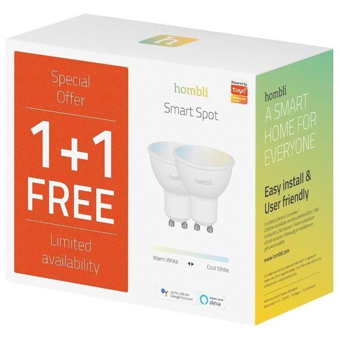 Hombli smarte Glühbirne. 4.5W. CCT. 1+1 Promo Pack 2 Hombli smarte Glühbirne. 4.5W. CCT. 1+1 Promo Pack 2