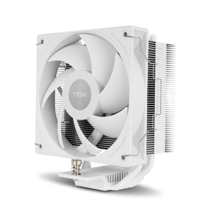 NOX NXHUMMERR400WH Refrigerador de CPU de alto rendimiento Ventilador 12 cm para Procesador, color Blanco