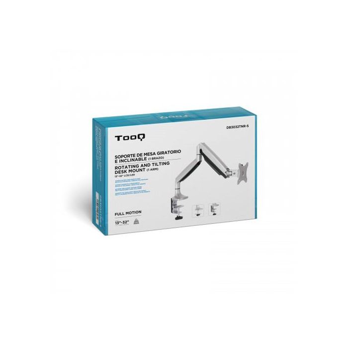 Tooq Soporte Mesa Monitor DB3032TNR para Pantallas de 13 a 32 Pulgadas, Plata 9 Tooq Soporte Mesa Monitor DB3032TNR para Pantallas de 13 a 32 Pulgadas, Plata 9
