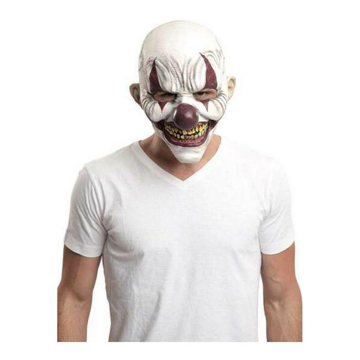 Full clown latex mask one size Full clown latex mask one size