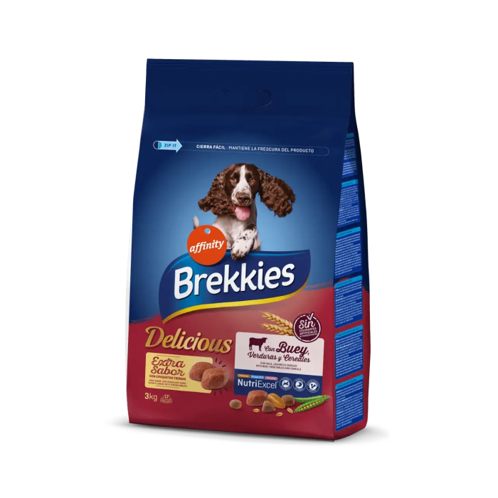 Affinity Brekkies Canine Adult Delicious Ternera 3 kg