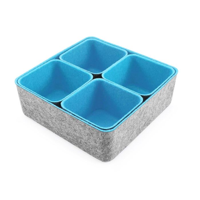 Confortime Set de 5 Organizadores de Fieltro 25.2 x 25 x 10 cm (6 Unidades) 7