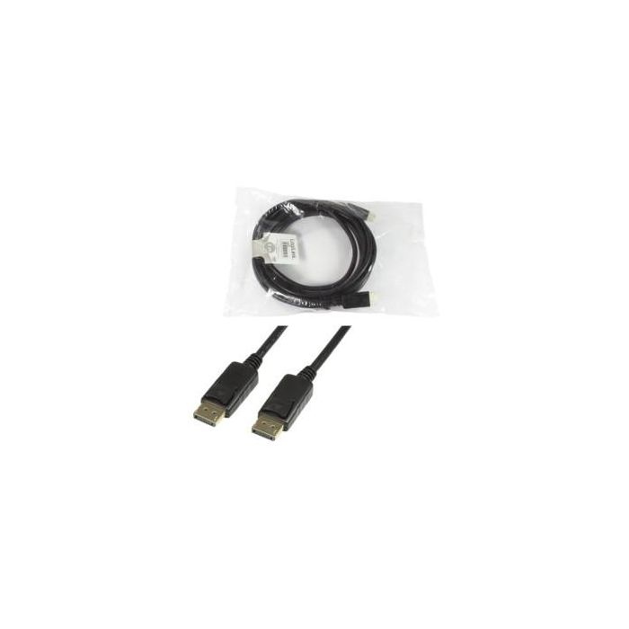 Logilink DisplayPort-Kabel. DP/M zu DP/M. 4K/60 Hz. schw. 5m 5