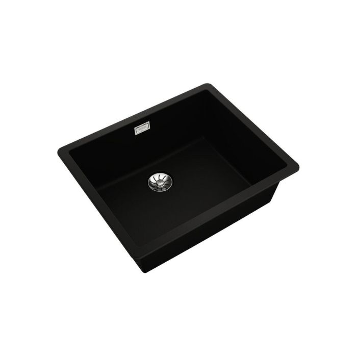 Fregadero de Un Seno Teka RADEA R10 50.40 Negro 2 Fregadero de Un Seno Teka RADEA R10 50.40 Negro 2