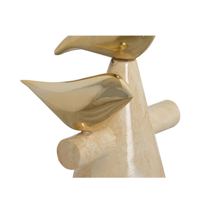 DKD Home Decor Figura Romántico Dorado Marfíl Resina 14 x 27 x 16.5 cm 1