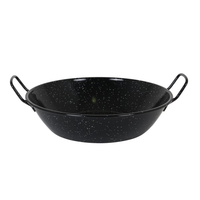 La Estrella Paellera Honda Bordonada 38 cm - 8 L "Jaspeada" (8 Unidades)