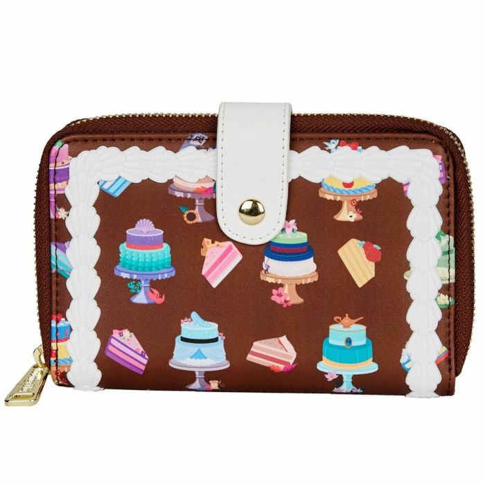 Loungefly Cartera Disney Princess Cakes - Piel sintética con apliques y detalles estampados 0 Loungefly Cartera Disney Princess Cakes - Piel sintética con apliques y detalles estampados 0