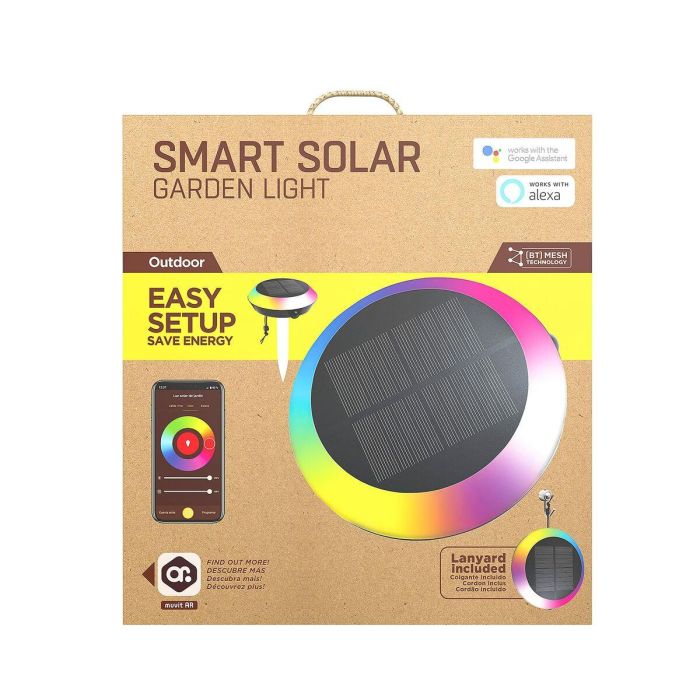 Lámpara solar Muvit MIOSGL001 IP65 1,5 W RGB G 1