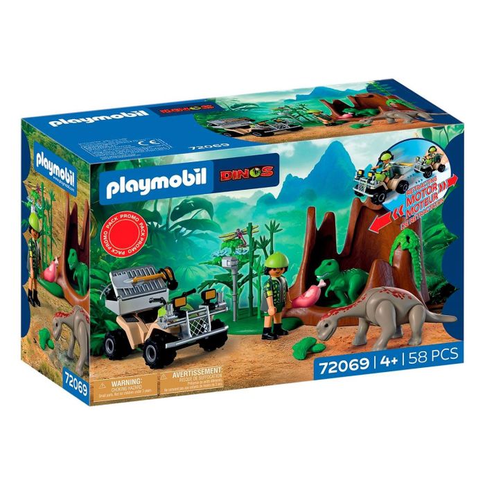 PLAYMOBIL 72069 Escondite de Dinosaurio Set de Juego con Investigador, Dinosaurios Bebé y Vegetación - Juguete para Niños +4 Años (Idioma: Español) 0 PLAYMOBIL 72069 Escondite de Dinosaurio Set de Juego con Investigador, Dinosaurios Bebé y Vegetación - Juguete para Niños +4 Años (Idioma: Español) 0