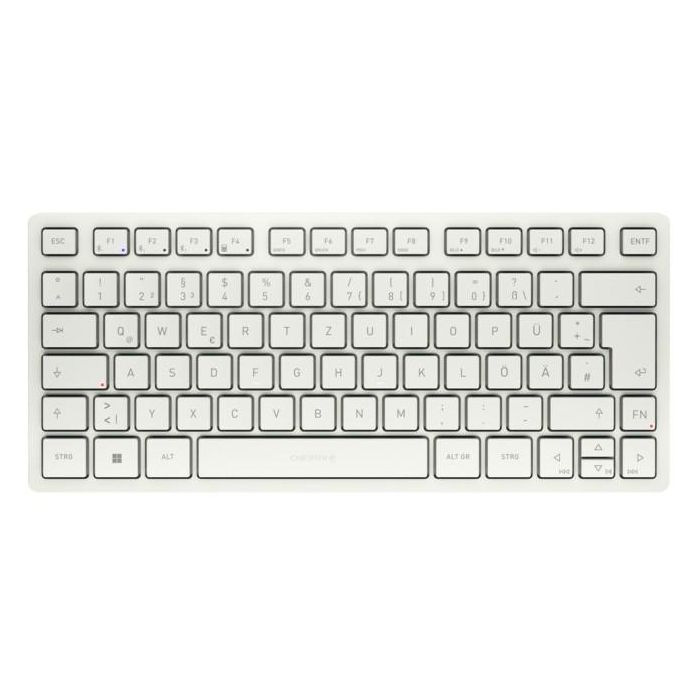 Cherry KW 7100 MINI Teclado inalámbrico Bluetooth Blanco/Leche Diseño Alemán (DE)