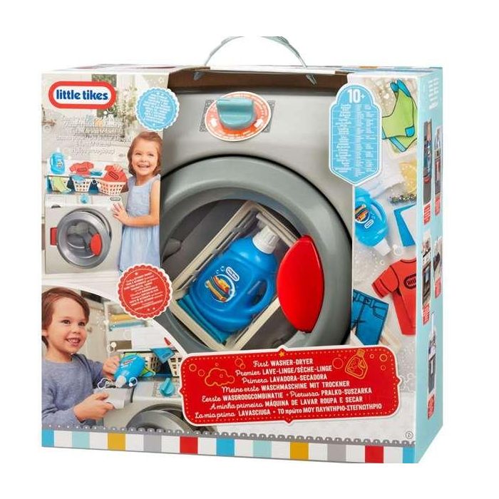 Little Tikes 175084 Mi Primera Lavadora y Secadora Juguete Interactivo con Sonidos y Tambor Giratorio para Niños +2 Años Little Tikes 175084 Mi Primera Lavadora y Secadora Juguete Interactivo con Sonidos y Tambor Giratorio para Niños +2 Años