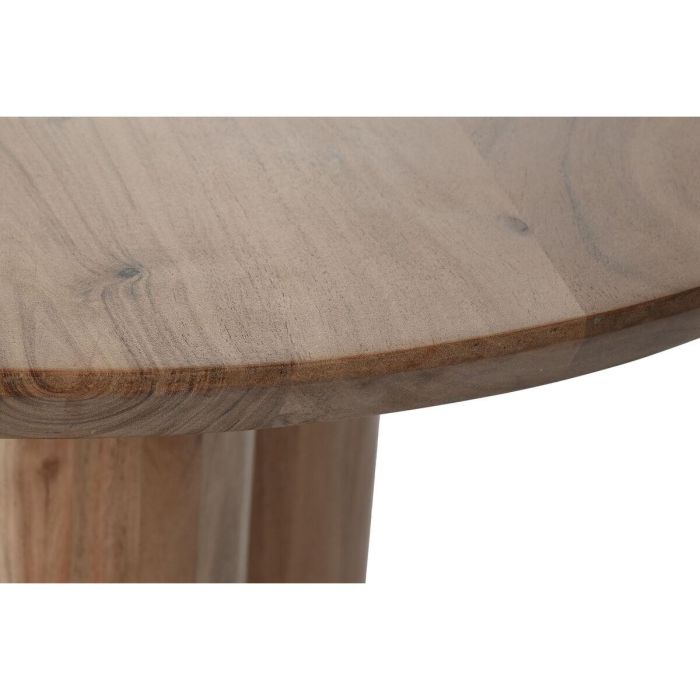 Mesa de Centro Home ESPRIT Marrón Natural Madera de acacia 80 x 80 x 45 cm 3