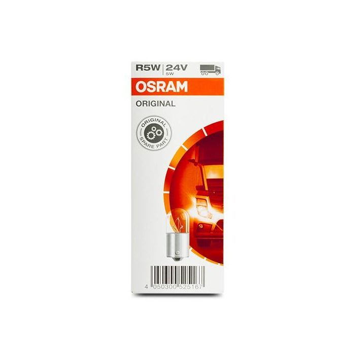 Osram Orginal 5627 Ba15S 24 V 5 W R5 W | 10 Unidades OS5627 1 Osram Orginal 5627 Ba15S 24 V 5 W R5 W | 10 Unidades OS5627 1