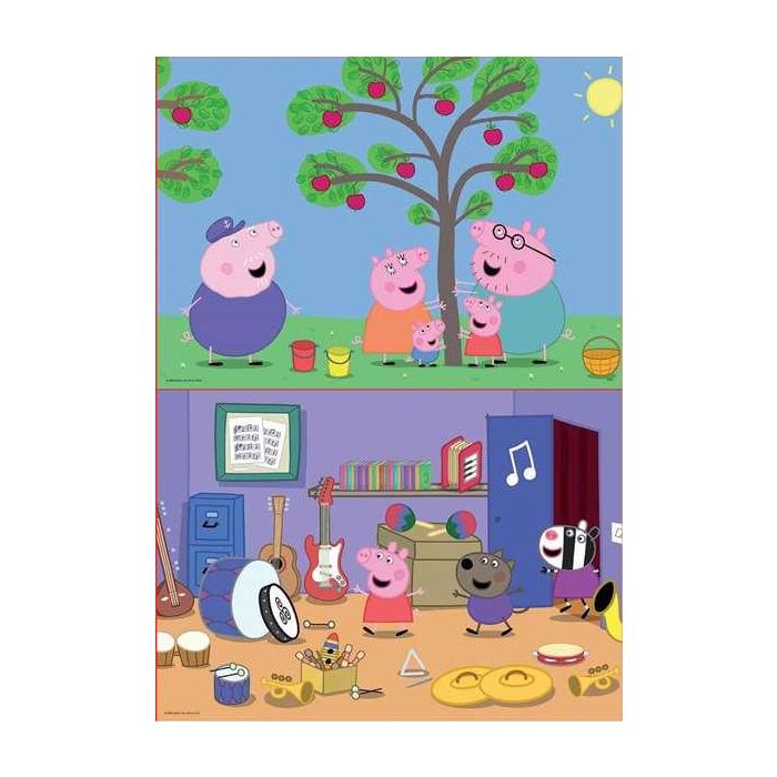 Puzzle 2x48 piezas pepa pig 4