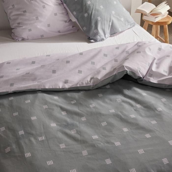 Juego de cama - TODAY Crazy - Estampado gráfico - 2 personas - 220 x 240 cm - Gris 2
