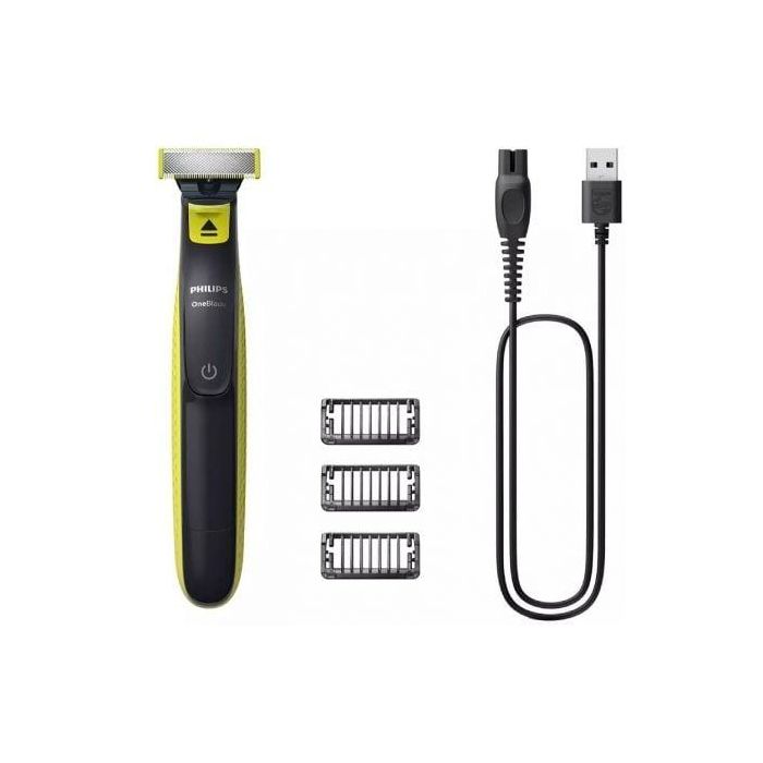 Philips OneBlade QP2724/10 Cortabarbas y Moldeador Híbrido. Recorta, Perfila, Afeita Vello Facial. 3 Peines. Uso Seco/Húmedo. 45 min Batería Philips OneBlade QP2724/10 Cortabarbas y Moldeador Híbrido. Recorta, Perfila, Afeita Vello Facial. 3 Peines. Uso Seco/Húmedo. 45 min Batería