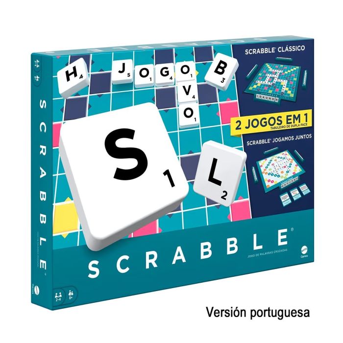 Mattel Games HWX13 Scrabble Original Portugués, Clásico Juego de Mesa de Palabras para +10 años Mattel Games HWX13 Scrabble Original Portugués, Clásico Juego de Mesa de Palabras para +10 años