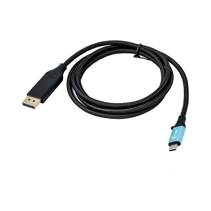 Adaptador USB C a DisplayPort i-Tec C31CBLDP60HZ2M 4K Ultra HD Negro
