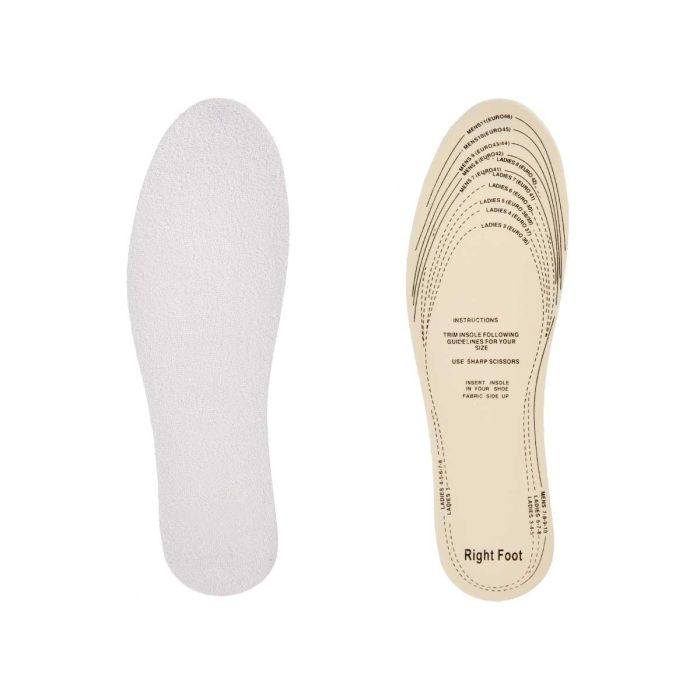 Plantillas Sport Arte Regal 11.5x0.5x36 cm - Blanco, Material: Plástico, Algodón (48 Unidades) 1 Plantillas Sport Arte Regal 11.5x0.5x36 cm - Blanco, Material: Plástico, Algodón (48 Unidades) 1