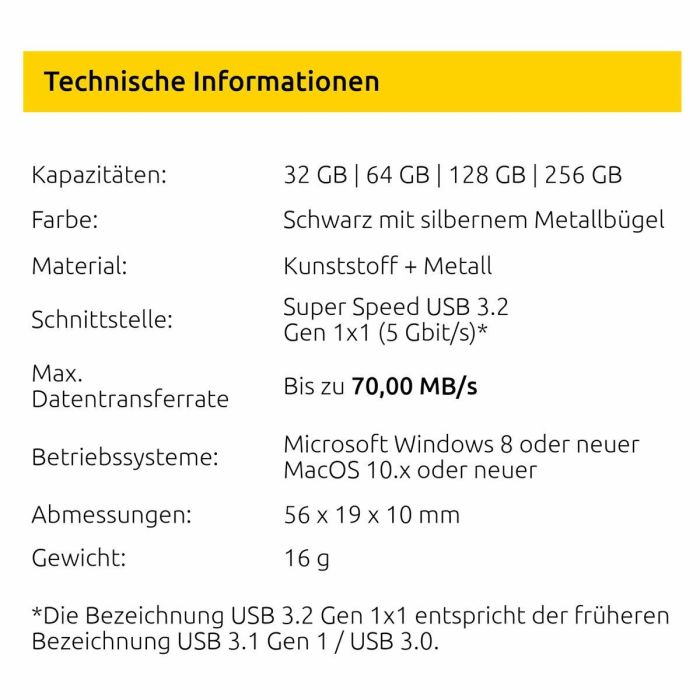 Memoria USB INTENSO Office Line 256 GB Negro 1