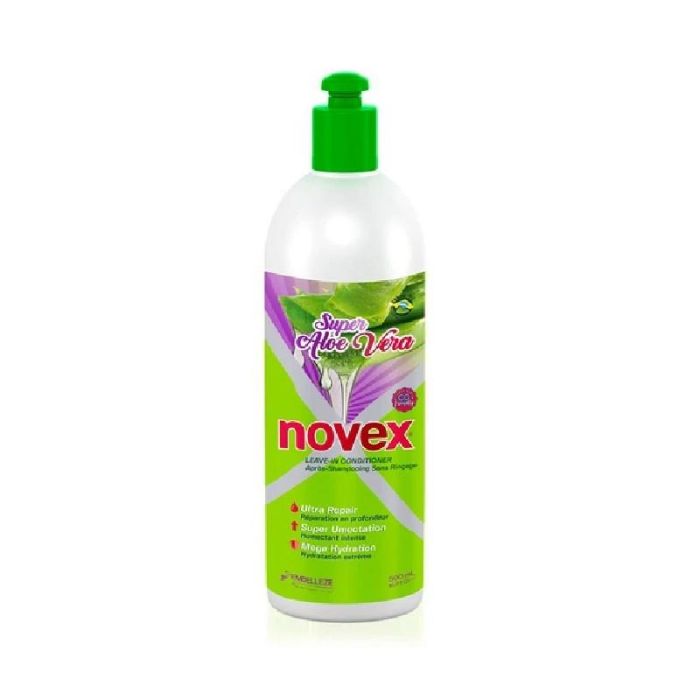 Novex Acondicionador Sin Enjuague Super Aloe Vera 500ml - Hidrata, Repara y Fortalece el Cabello Novex Acondicionador Sin Enjuague Super Aloe Vera 500ml - Hidrata, Repara y Fortalece el Cabello