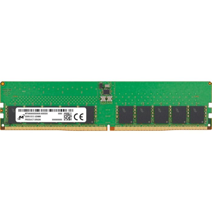 Micron 32GB (1x32GB) UDIMM DDR5 4800MHz CL40 ECC Dual Ranked x8
