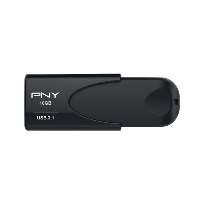 PNY Attache 4 USB 3.2 Gen 1 de 16 GB - Lector 80 MB/s, Negro 1 PNY Attache 4 USB 3.2 Gen 1 de 16 GB - Lector 80 MB/s, Negro 1