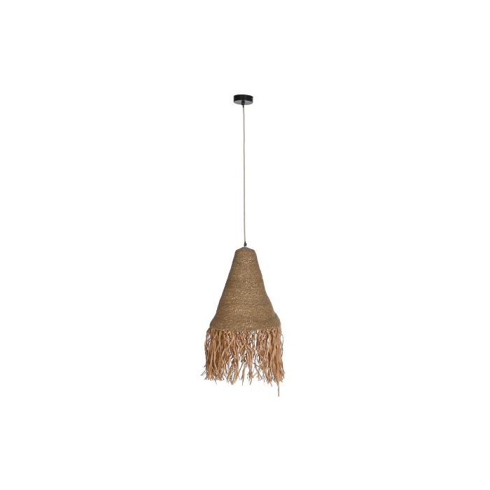 DKD Home Decor Lámpara de Techo Balines Natural Yute Hierro 44 x 67 x 44 cm 2