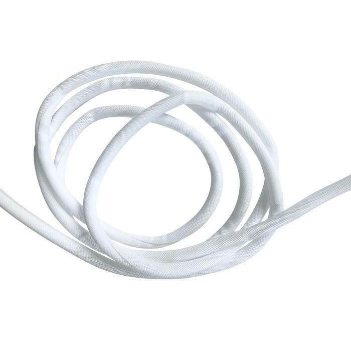 Vivolink Manguera Flexible Organizador de Cables Ø25mm Blanca 25m, Trenzada Ignífuga, Cortable 8 Vivolink Manguera Flexible Organizador de Cables Ø25mm Blanca 25m, Trenzada Ignífuga, Cortable 8