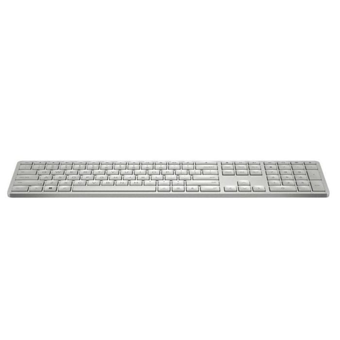 HP Teclado 970 Inalámbrico Programable Plateado con Retroiluminación y Teclas Programables HP Teclado 970 Inalámbrico Programable Plateado con Retroiluminación y Teclas Programables