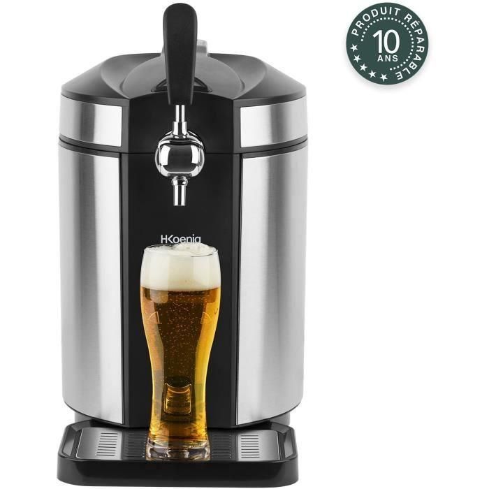 Dispensador de cerveza HKoeNIG - Para todos los barriles de 5L - Negro / Acero inoxidable - BW1880 Dispensador de cerveza HKoeNIG - Para todos los barriles de 5L - Negro / Acero inoxidable - BW1880