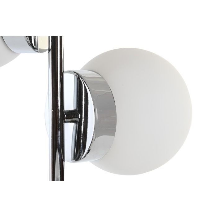 DKD Home Decor Lámpara Sobremesa Moderno Plateado Blanco 26 x 59 x 26 cm 3