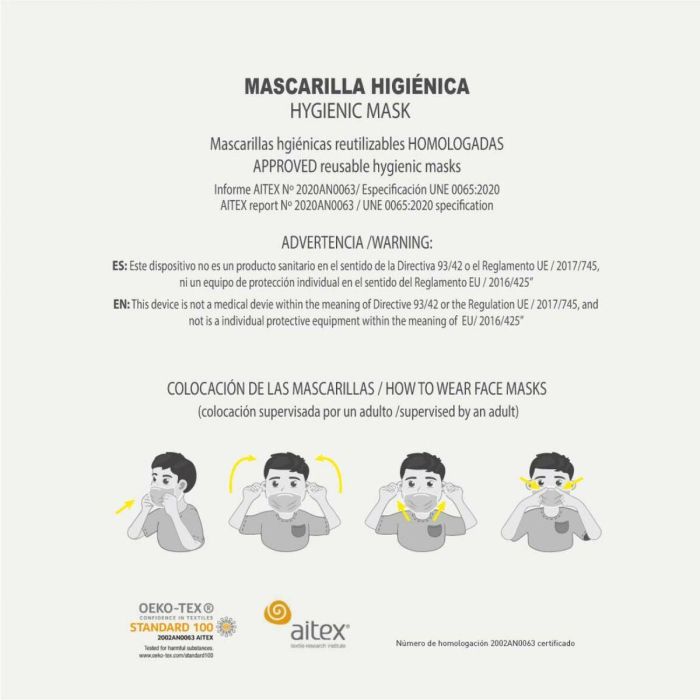 Mascarilla Higiénica de Tela Reutilizable Batman CD-22-7560 Infantil (1 unidad) 2 Mascarilla Higiénica de Tela Reutilizable Batman CD-22-7560 Infantil (1 unidad) 2